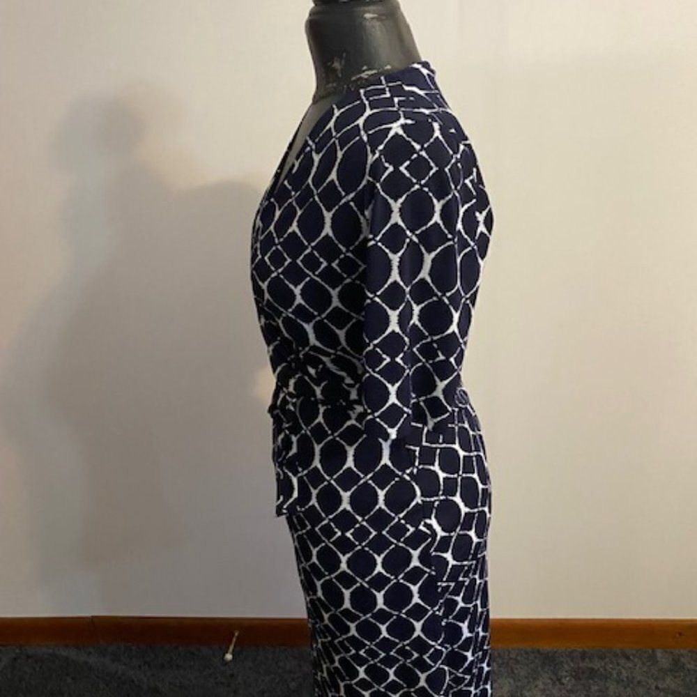 GILLI Blue, White dress, size Small - Picture 3 of 4